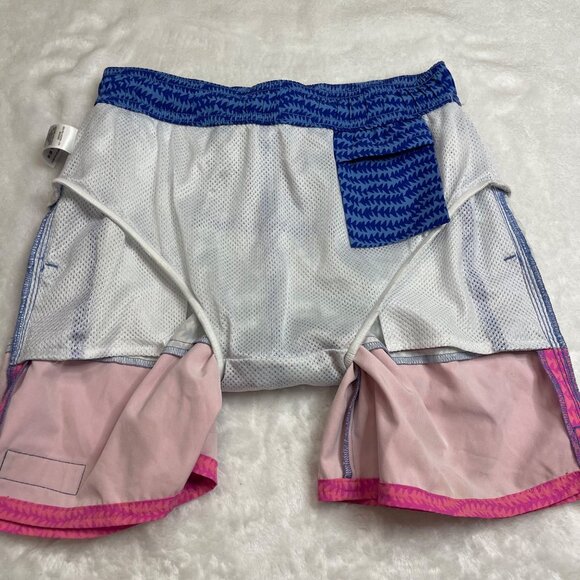 Vineyard Vines Wavy Tails Chappy Swim Trunks Boys Size Small (8-10) Pink, Blue - Picture 4 of 9